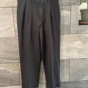 Perry Ellis Pleated Pants Black 32x32